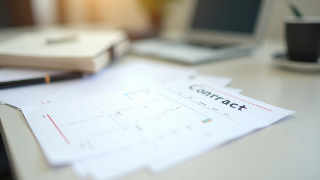 Sperrfrist-Kalender mit markierten Terminen und Vertragsunterlagen